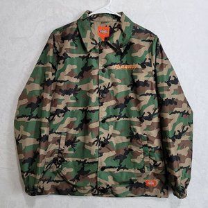 DICKIES Girl Camo Jacket Women's Size Large Camouflage Windbreaker NWOT